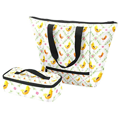 Boîte à déjeuner et grand sac fourre-tout pour manger frais au travail