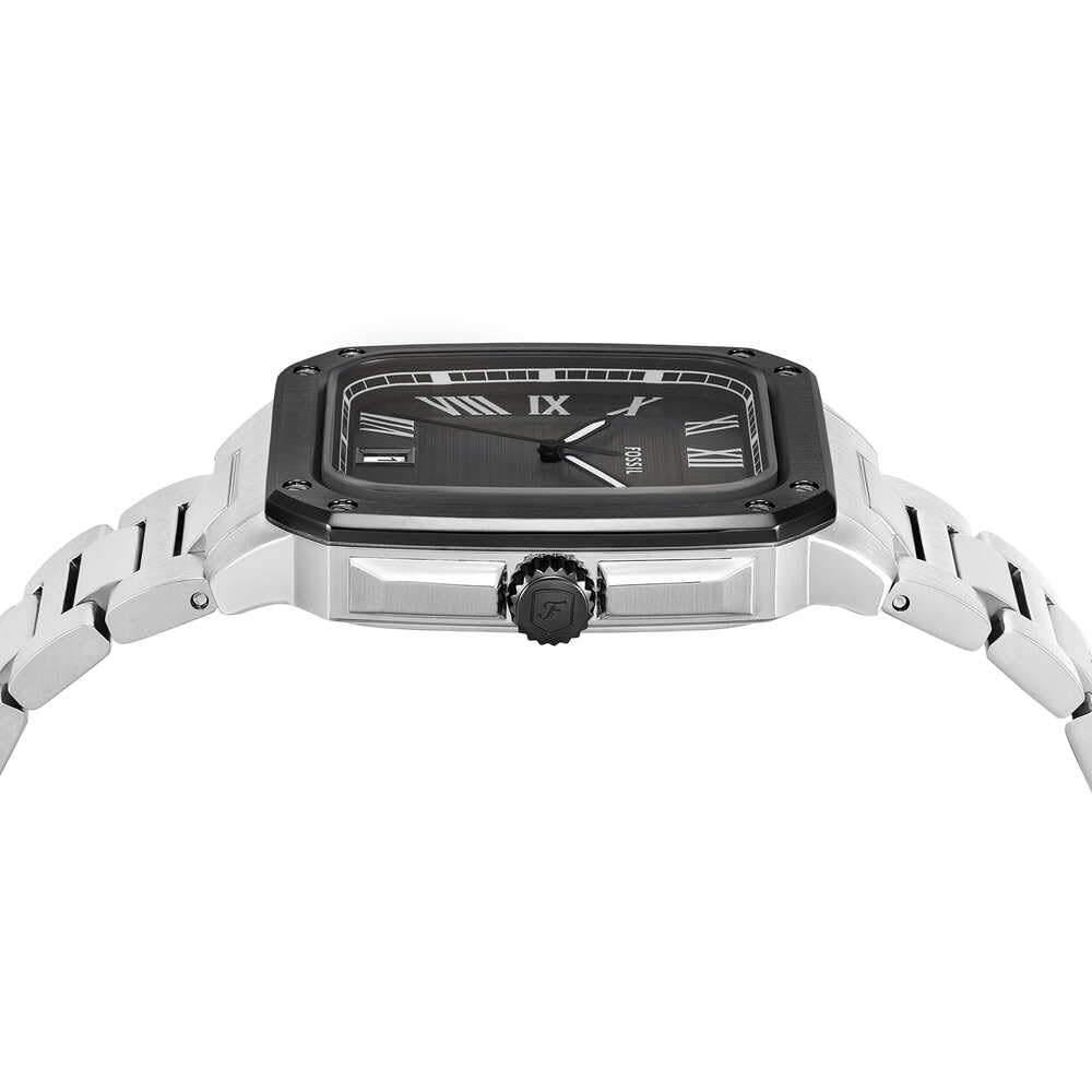 FOSSIL Hommes Analogique Quartz Montre avec Bracelet en Acier Inoxydable FS6121