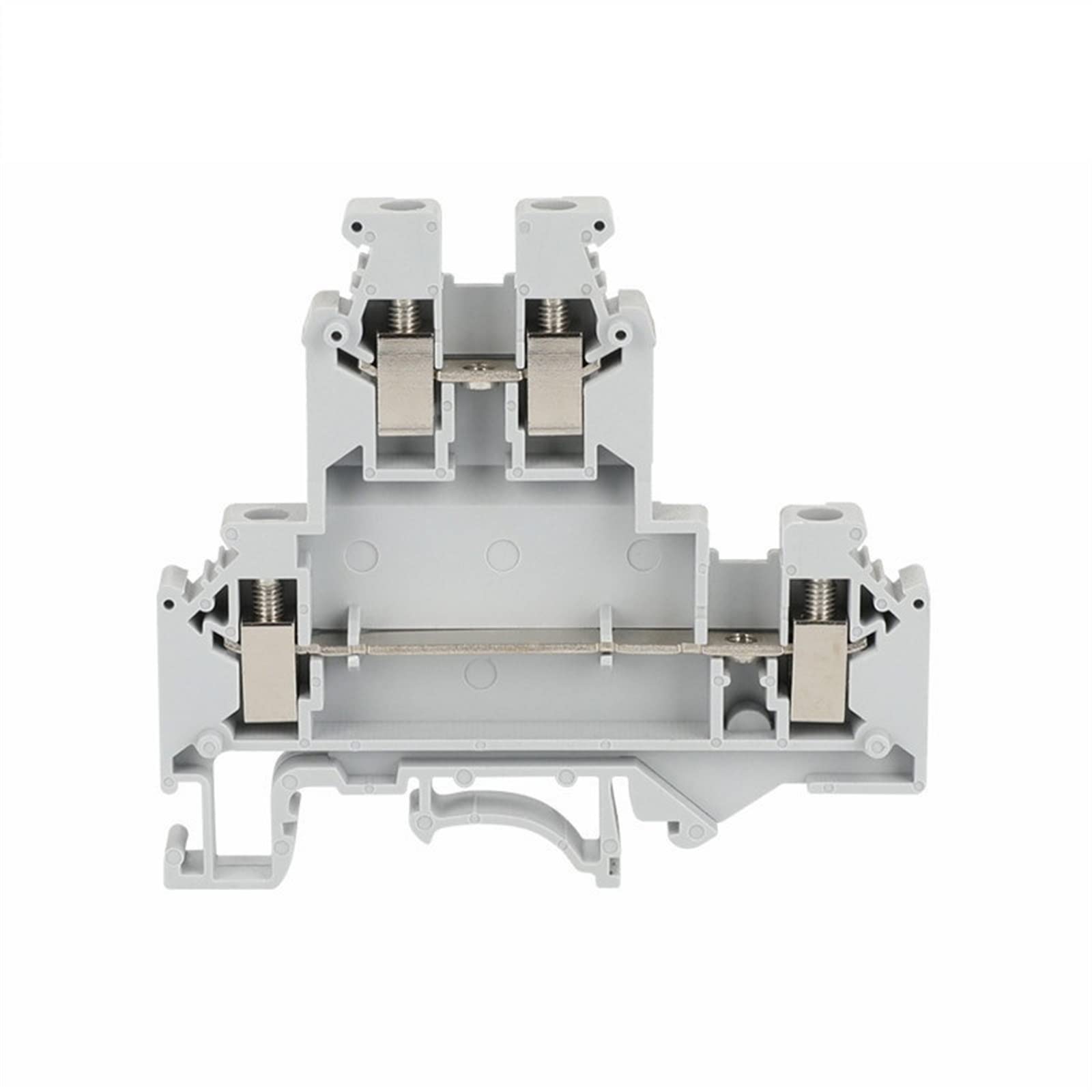 saako 10 Pz UKKB5 Vite Universale Doppio Livello 2 Strati 4-Conduttore Spina Filo Connettore Elettrico Rail Morsettiera UKKB 5