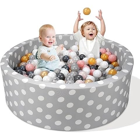 Funsland Grey Dots Soft Foam Ball Pit Cover