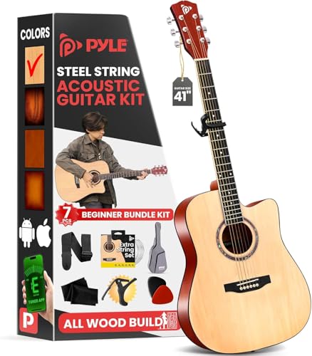 Pyle 41 Full Size Acoustic Guitar Kit