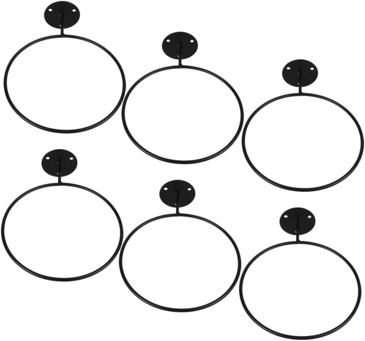 PRETYZOOM 6Pcs Wall Mounted Ball Storage Holders Sturdy Display Rack for Basketball Soccer Volleyball Sports Accessories Organizer for Efficient Space Saving