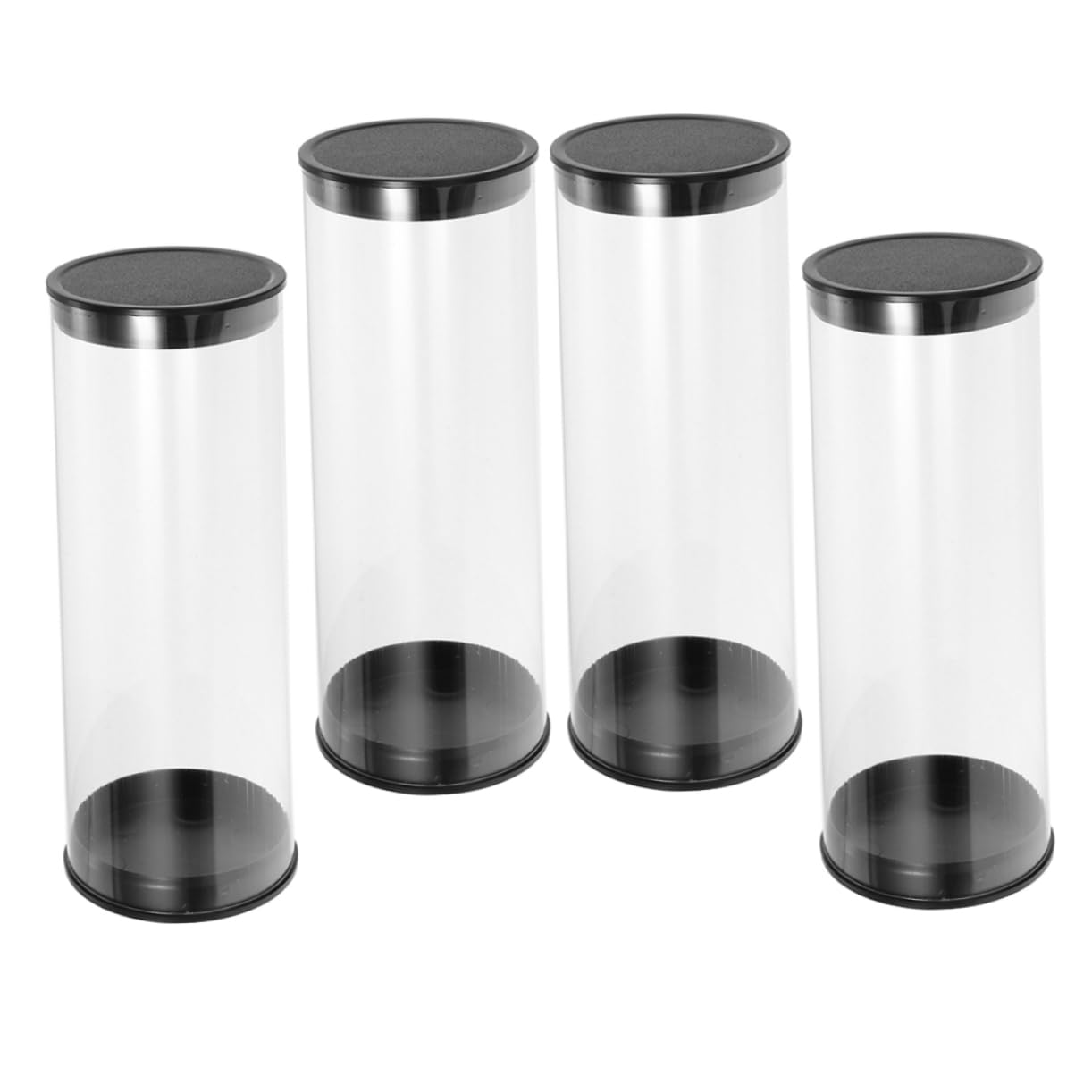 HANABASS Barril de Golf recipientes Transparentes para de Golf organizadores de Golf Estuche para Golfs Caja para Transportar Golfs Tubos de plástico con Tapas Caso