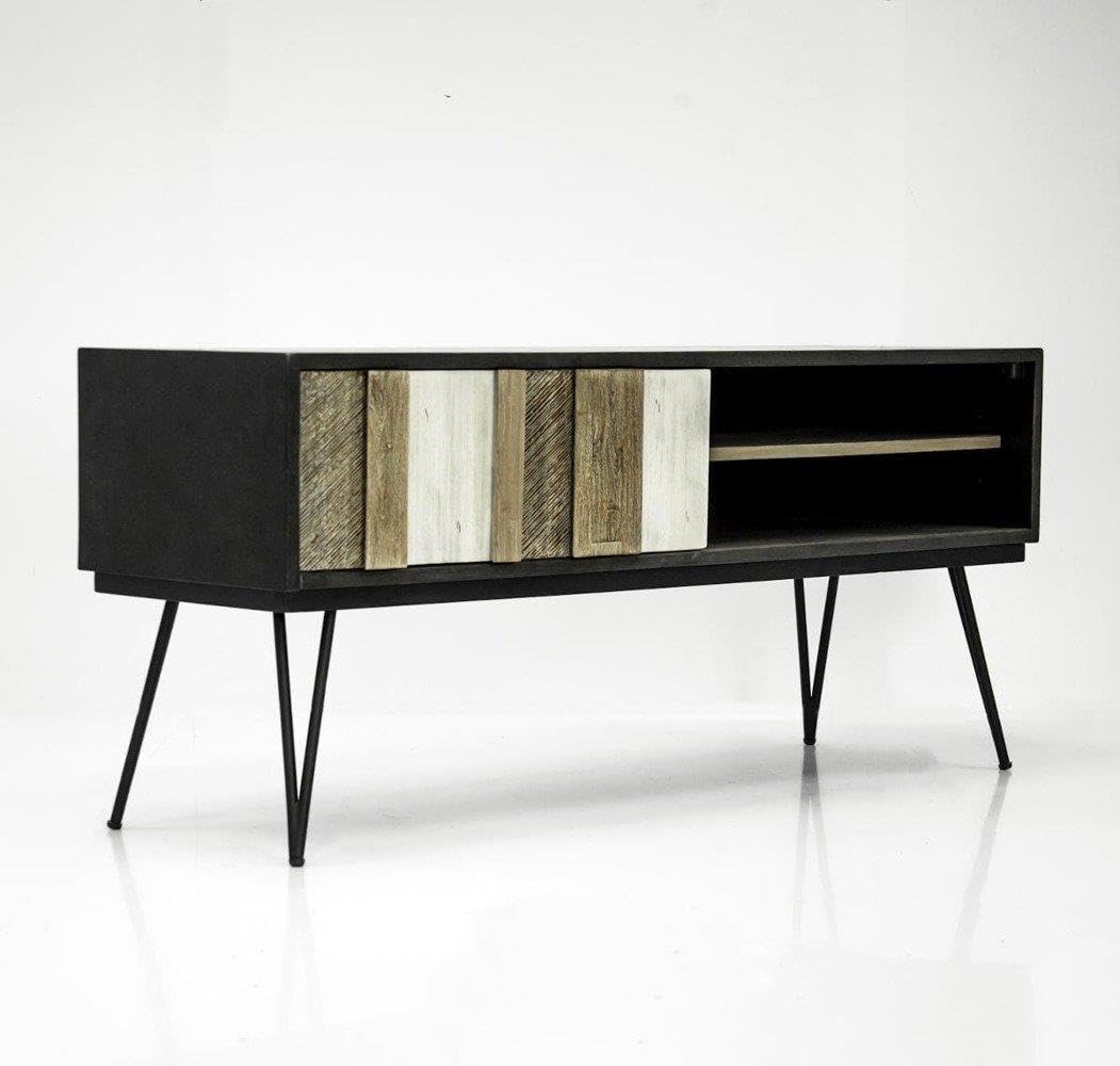 Adesso ADESL01 TV-Kommode Skandinavischer Stil Grau und Beige Salotti
