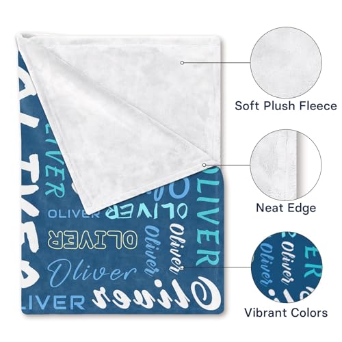 Image of PUREFLY Ships Next Day-Personalized Blanket for Kids- Custom Blanket with Name for Teen Girls and Boys, Birthday Gifts for Women and Men, Customized Flannel Throw, Christmas Blankets Gifts for Baby