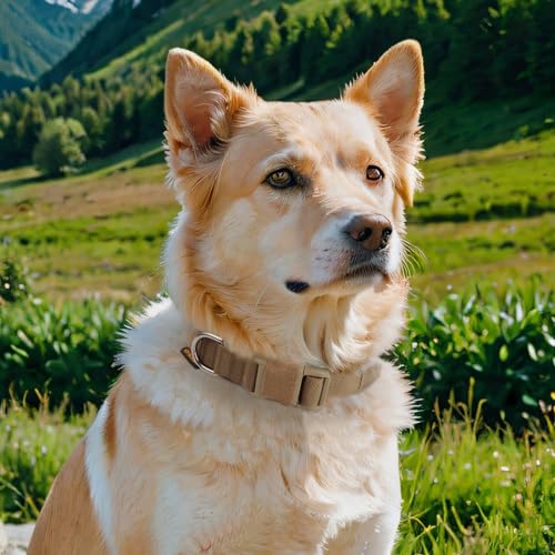Collier tactique en nylon robuste gris M pour chien militaire durable - 8