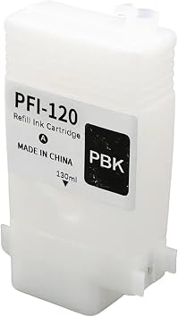 1pc Refillable Ink Cartridge with Chip PFI-120 PFI120 Compatible for C-on TM-200 TM-205 TM-300 TM-305 130ML 6Colors MK PK C M YPBK-1pcs