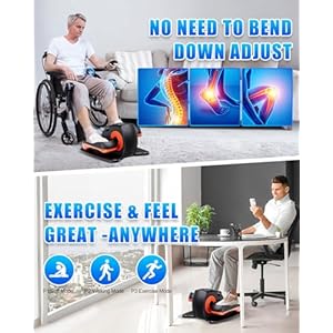 Under Desk Elliptical Machine, Electric Ellipse Leg Exerciser as Seen on Tv for Seniors with 12 Adjustable, Quiet Portable Elliptical Machine, Seated Pedal Exerciser with Remote Control Under Desk Elliptical Machine Electric Ellipse Leg Exerciser as Seen on Tv for Seniors with 12 Adjustable Quiet Portable Elliptical Machine Seated Pedal Exerciser with Remote Control