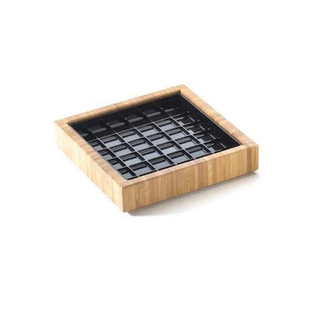 Cal-Mil Square Bamboo Drip Tray, 6