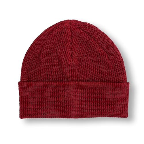 [yokoami＼MADE IN JAPAN] ニット帽 日本製 麻100％ メッシュ編み 涼しい 軽量 高伸縮 春夏秋 メンズ レディース ワッチ (レッド)の商品画像（Amazon）