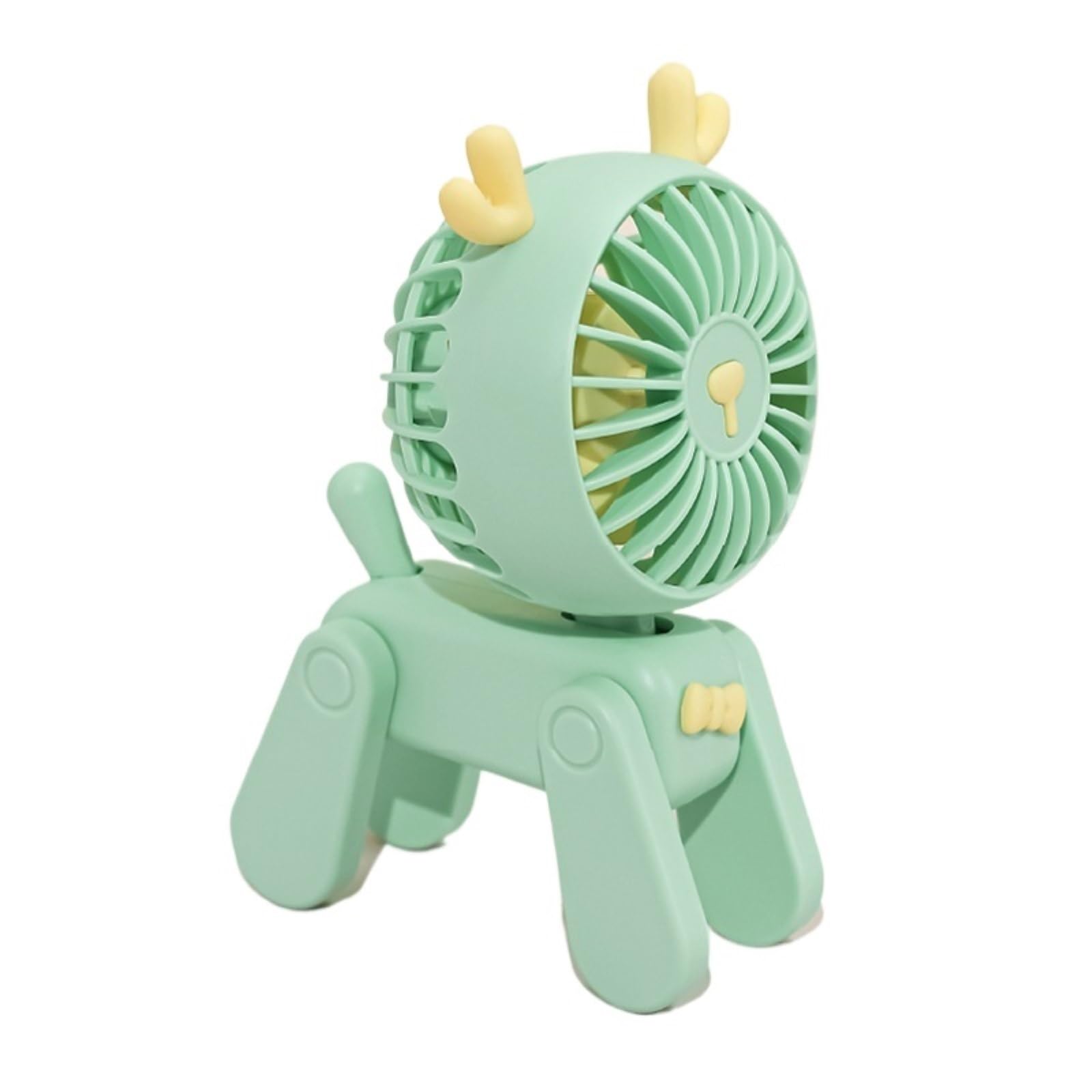 Ventilateur portable contre la chaleur de bureau USB style Feng Shui Green Deer