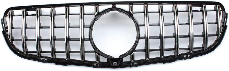 For Mercedes Benz GLC class W253 GLC300 GLC350 Front Grille Silver Grill AMG Style