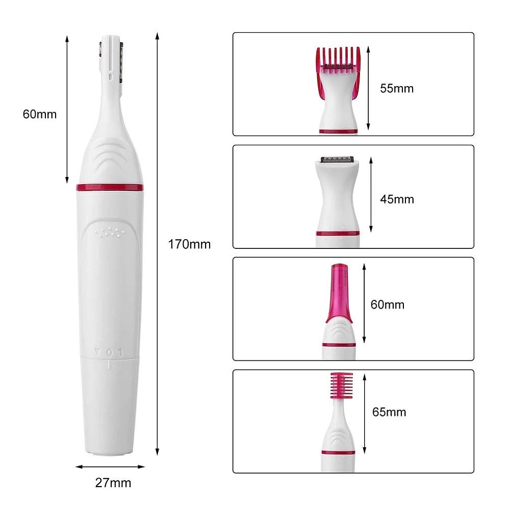 pizarra 5 in 1 Hair Removal Female Electric Shaving Machine Trimmer for Eyebrow Underarm Bikini Hair Removal