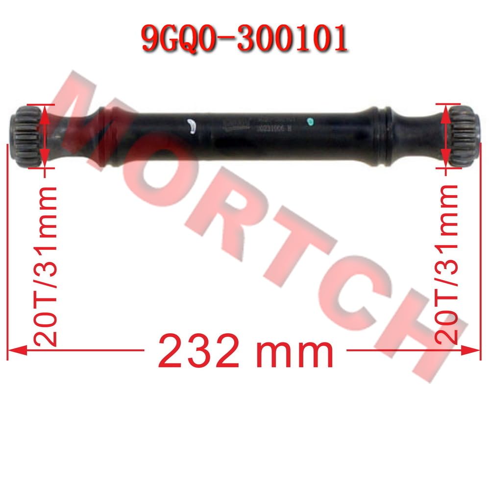MORTCH Motorrad-Hinterkernwelle 9GQ0-300101 für CFmoto ATV CForce 400 450 520 550 600 625 CF Moto Teil Motorrad-Ersatzteile