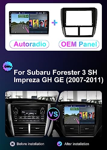 Autoradio Android 15 pour Subaru Forester 2007-2012 avec CarPlay intégré - 2