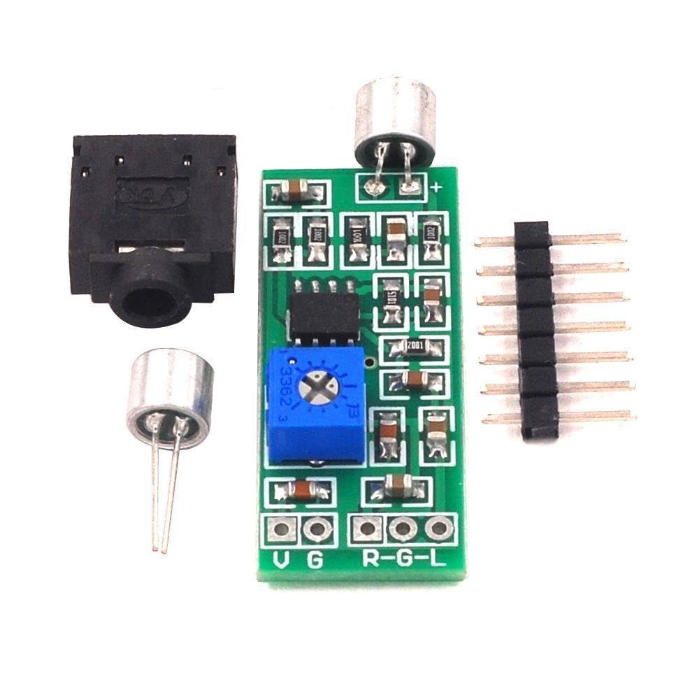 Dual Channel Output Microphone Pickup Module gain Adjustable Circuit Module Sound Amplification