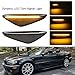 Car Indicator 2pcs Dynamic LED Side Marker Light For BMW For E46 2D 2003-2006 For 325Ci For 330Ci Coupe For Convertible Turn Signal Indicator Blinker Lamp Vehicle Turn Light(Clear normal flash)