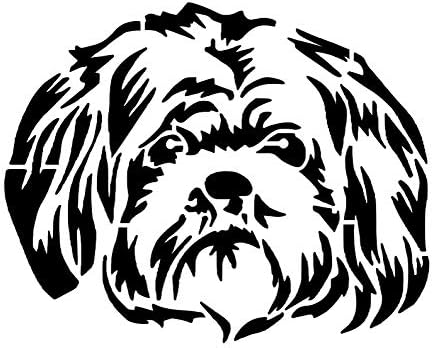 SHIH TZU Dog Puppy Breed Face 8.5" x 11" Stencil 20 Mil Plastic Sheet NEW S418