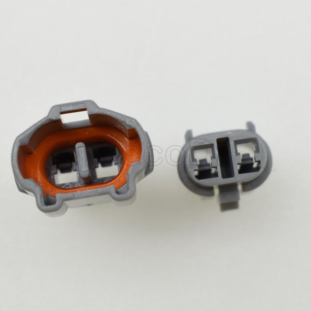 1/5/10/20Set 2 Pin/way Gray 2.0mm Series Car Waterproof Plug Connector 6187-2311 6180-2321 For Honda - (Color: Male female set, Package: 50Sets)