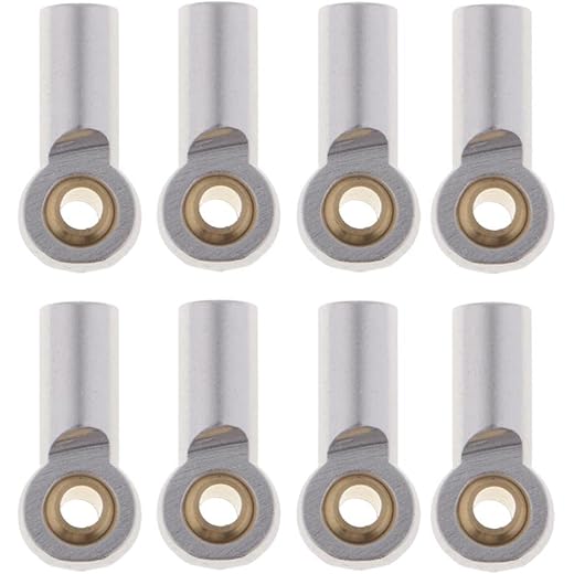 ATORSE M3 Aluminum Link Rod End Ball Joint 8 Pieces