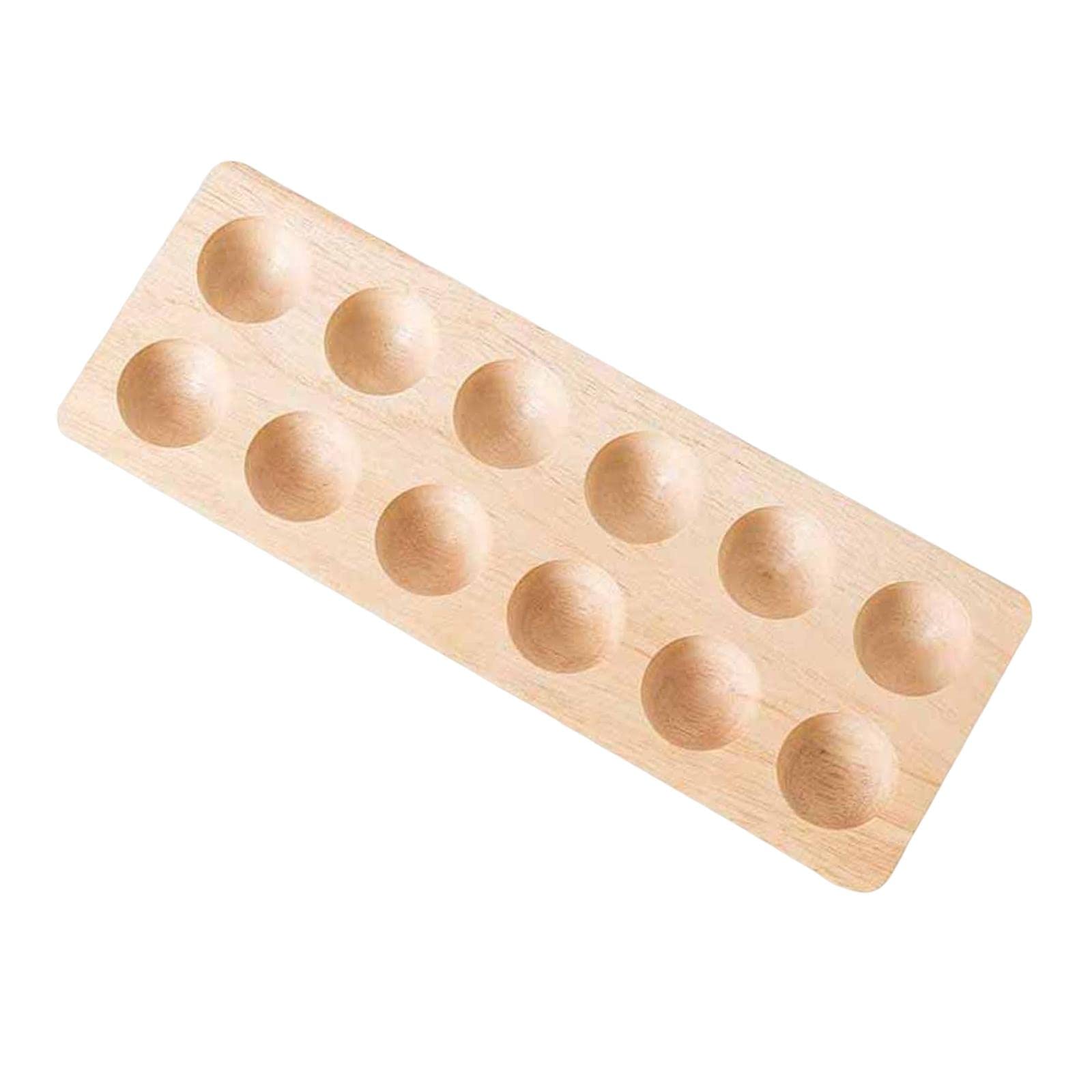 Juego de 2 soportes para huevos de rejilla múltiple portátil de doble fila para nevera, refrigerador, hogar, 12 agujeros