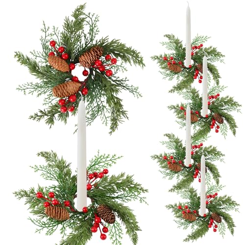 Giegxin Christmas Candle Rings