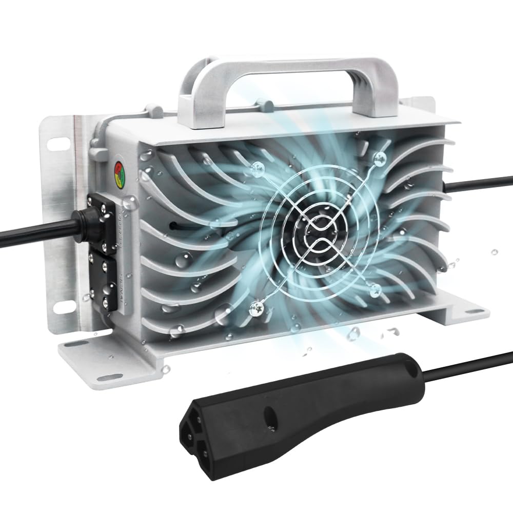 Abakoo 36V 15A RXV Golf Cart Battery Charger for Ez-Go EZgo TXT with RXV Plug 3 Prong Connector, IP67 Waterproof