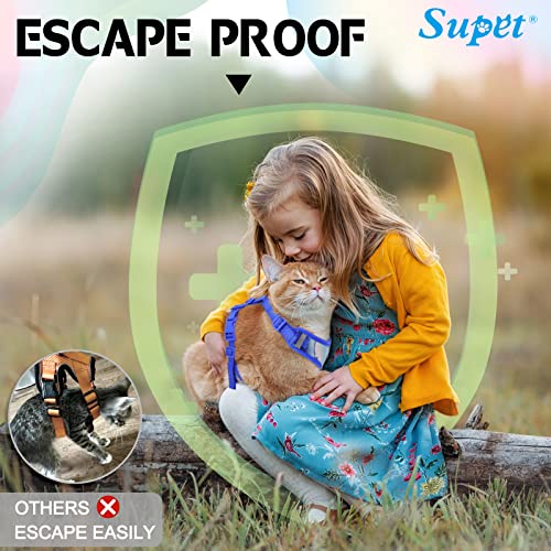 Supet Cat Harness And Leash Escape Proof For Walking, Adjustable Cat Vest Harness And Leash Set For Adult And Small Animals Cats Kittens #TOP3