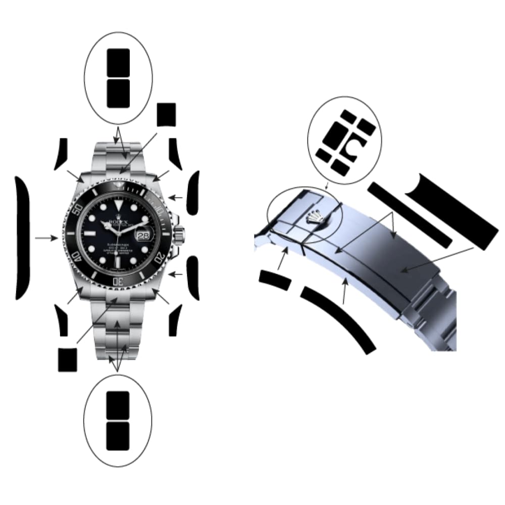Folia ochronna do modeli Sky-Dweller Oysterflex ochrona obudowy, zapięcia i bransoletki