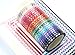 YUBBAEX 24 Rolls Skinny Washi Tape Set Gold Foil Print Decorative Tapes for Arts, DIY Crafts, Journals, Planners, Scrapbooking, Wrapping (Slim 3mm)