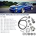 AUCERAMIC TKF004 Timing Belt Kit with Water Pump Fit for Subaru Impreza Wrx Sti Forester Legacy Outback 2.0L 2.5L Turbo H4 DOHC Replace#TCKWP328