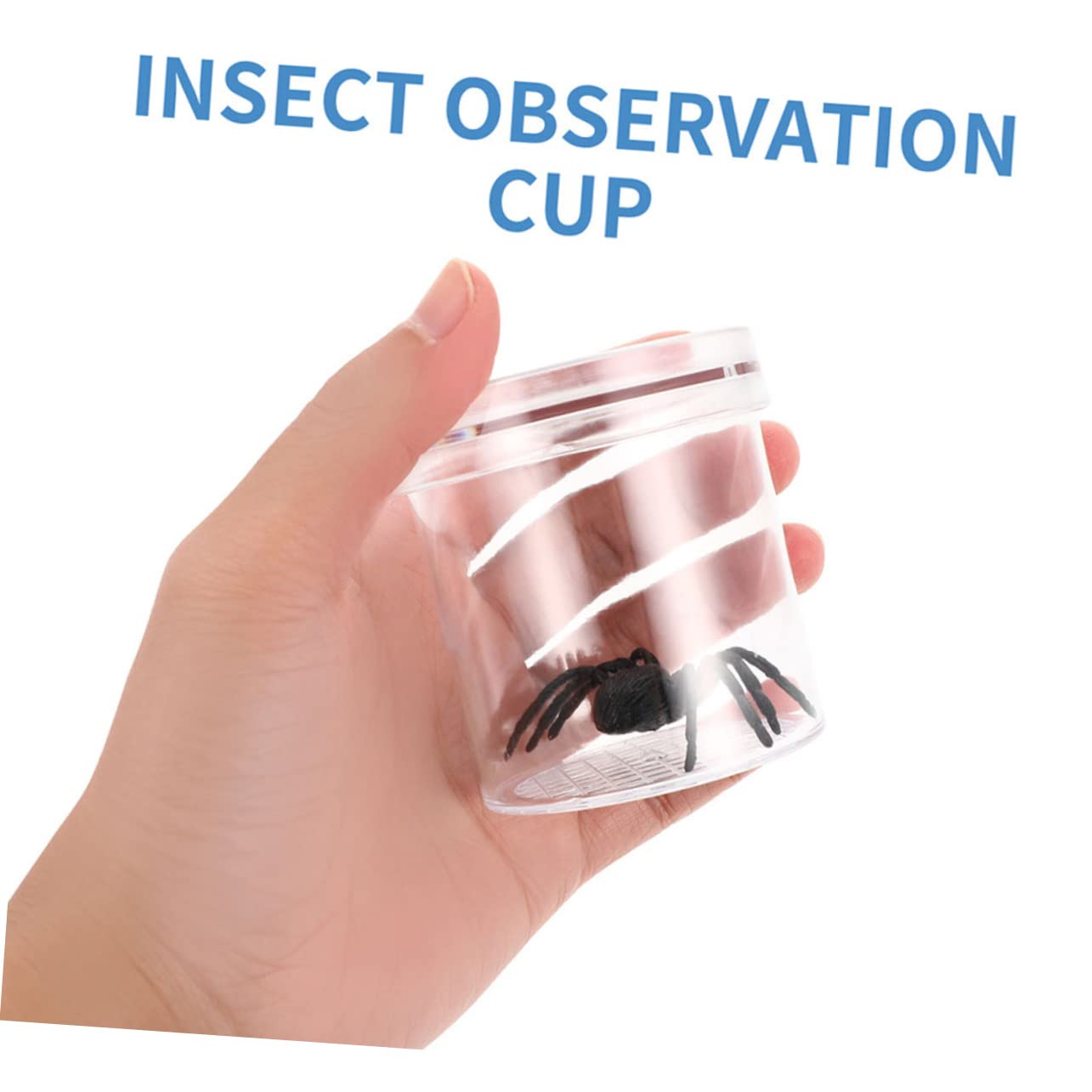 Caja de Observación de Insectos Portátil de Plástico 20 Piezas | Orificios de Renovación de Aire, para Flores y Rocas, Formato Compacto para Exploración