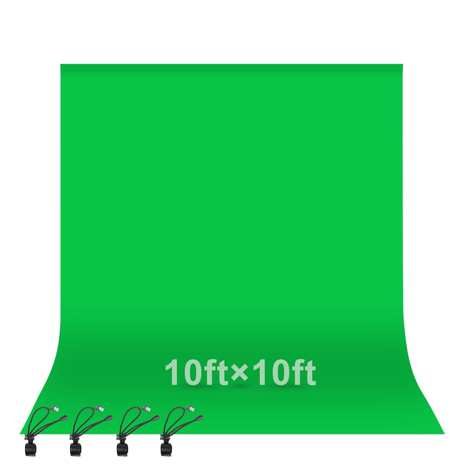 EMART Toile de Fond Verte de 3 x 3m Greenscreen Pliable et Lavable