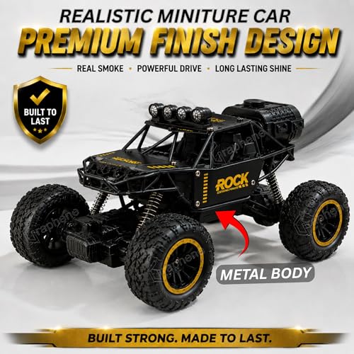 Image of GRAPHENE Remote Control Rc Drift Stunt Car Toy for Kids 4x4 Rock Crawler Double Smoke Off Road Monster Truck Rechargeable Battery LED Lights Big Anti-Slip Tyres Racing Car Toy Gift Kids Boys Girls
