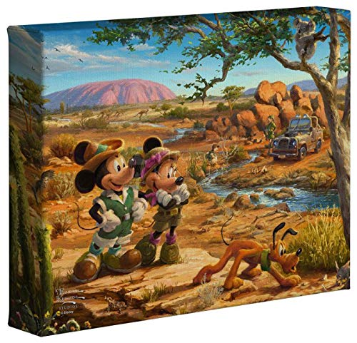 Thomas Kinkade Studios Disney Mickey and Minnie in the Outback 8" x 10" Gallery Wrapped Canvas