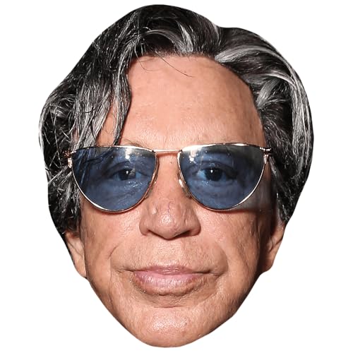 Mickey Rourke (Glasses) Mascaras de Personajes Famosos, Caras de Carton