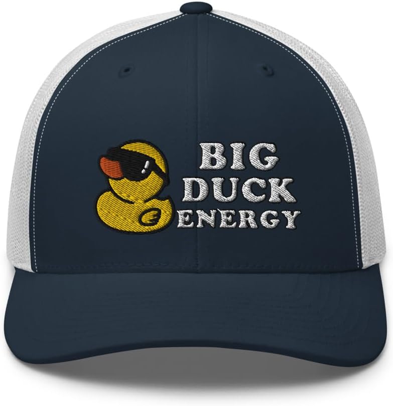 Retro Cool Rubber Ducky, Funny Meme, Big Duck Energy Trucker Cap