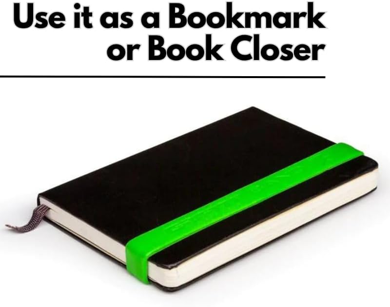 Miniatura 5 de GRIFITI Bandas elásticas Joes de 6 x 0.75 pulgadas, bandas de goma de silicona coloridas surtidas, paquete de 5 unidades de larga duración, grado de