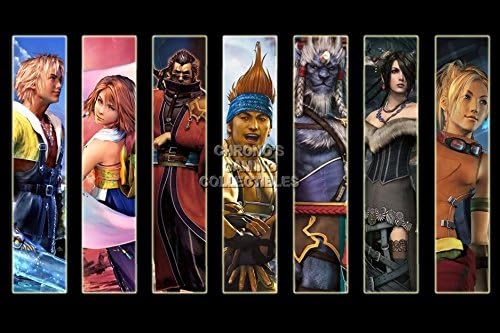 Final Fantasy X HD Remaster All Characters Poster Glossy Finish Made in USA - YFFX004 (24" x 36" (61cm x 91.5cm))