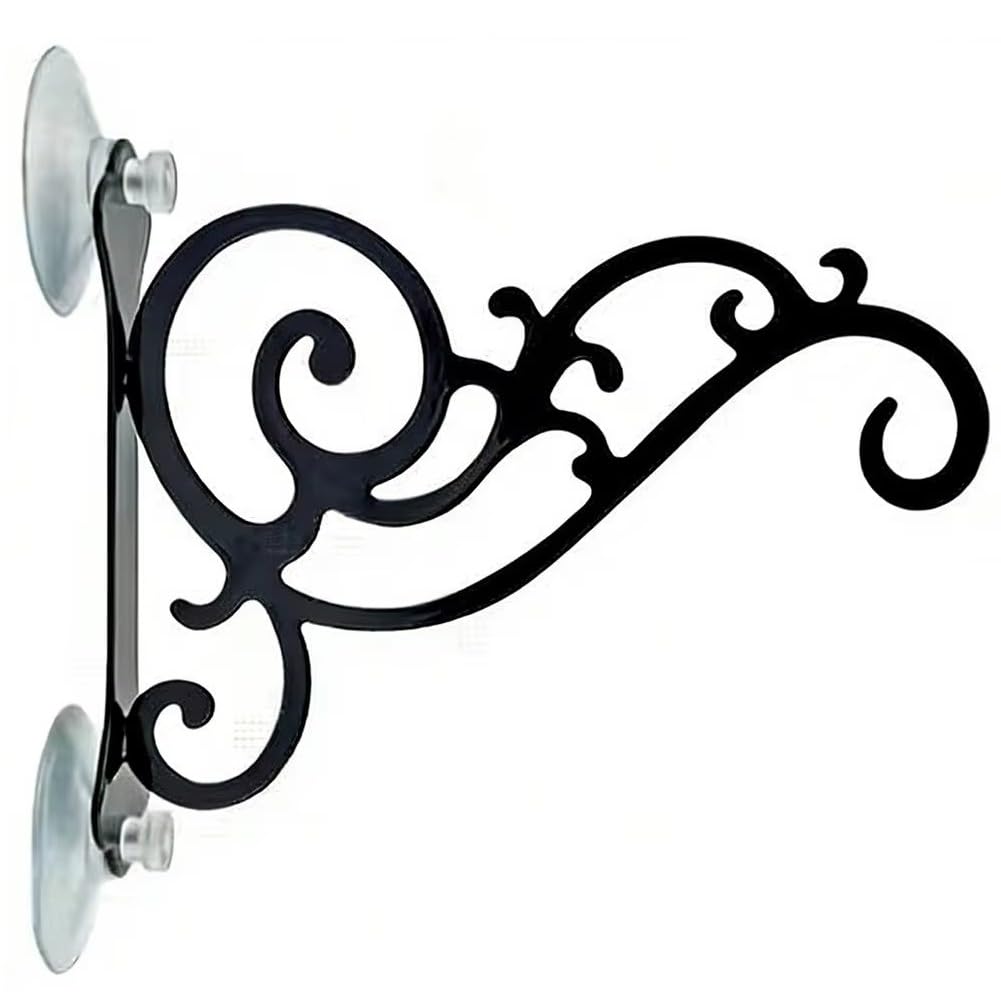 Hndhbfgrt Strong Load-Bearing Bird Feeder Hanger Stand with Suction Cup Window Hook for Balcony Garden Deck Railing
