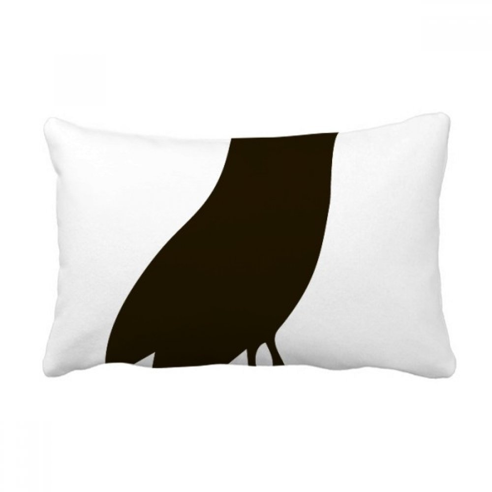 Coussin hibou noir animal 40x60 cm multicolore pour decoration canape