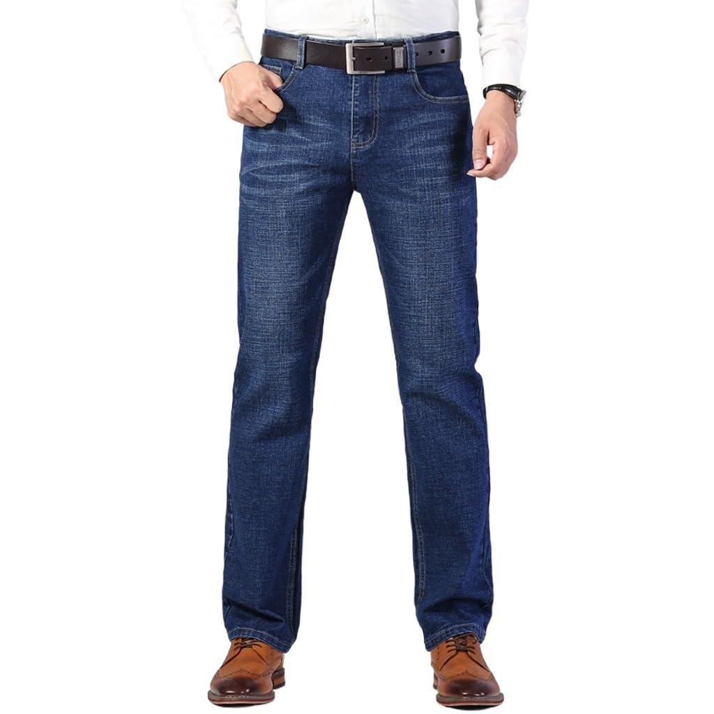 Jeans Business Casual Advanced Stretch Regular Fit Denim Trousers Pants Male