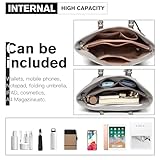 Miss Lulu Women's Waterproof Black Tote Bag for School & Work | Fits 13.3-inch Laptop | Spacious Handbag for Shopping & Everyday - Image 7