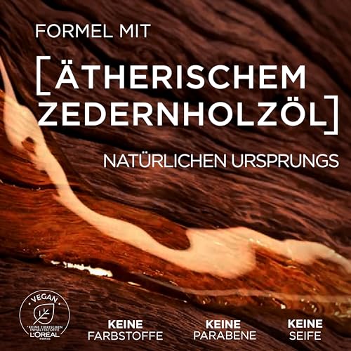 Foto von L'Oréal Men Expert Bartöl für Männer, Unterstützung beim gesunden Bartwachstum, Beruhigende Bartpflege für Herren mit holzigem Duft und ätherischem Zedernholzöl, Barber Club, 1 x 30 ml