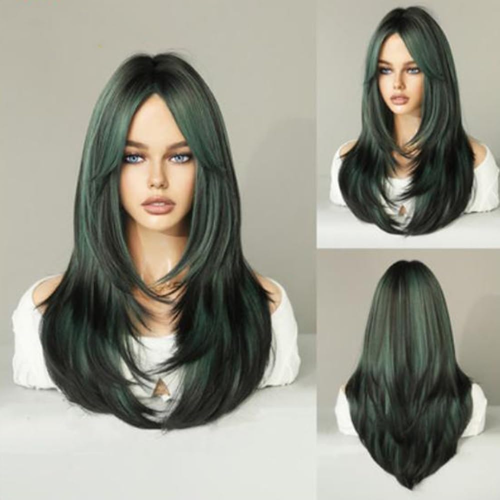 Haarpflege 60 Cm/23,6 Lange Lockige Kunsthaarperücken Für Frauen, Tiefe Wellenperücke Mit Ersatzperücken, Lange Perücke, Synthetische Perücke, Natürlich, Blonde