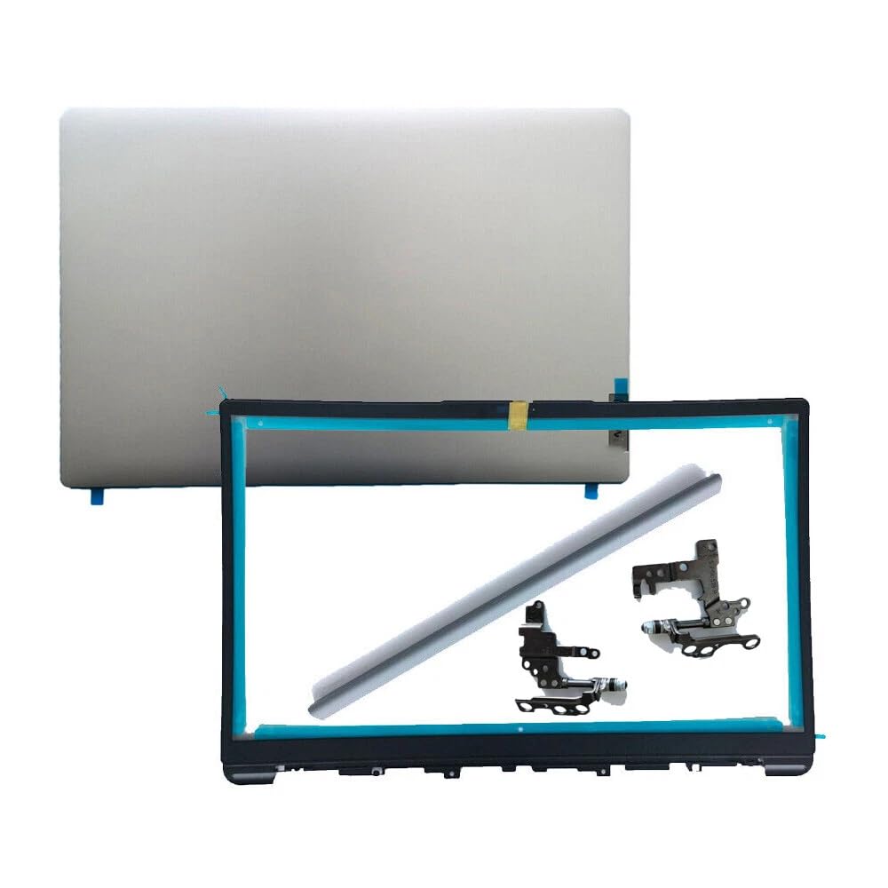 Reemplazo para Lenovo IdeaPad 1 15ADA7 1 15AMN7 LCD cubierta trasera superior bisel frontal con bisagras y cubierta de bisagra 5CB1F36621 5CB1M48453
