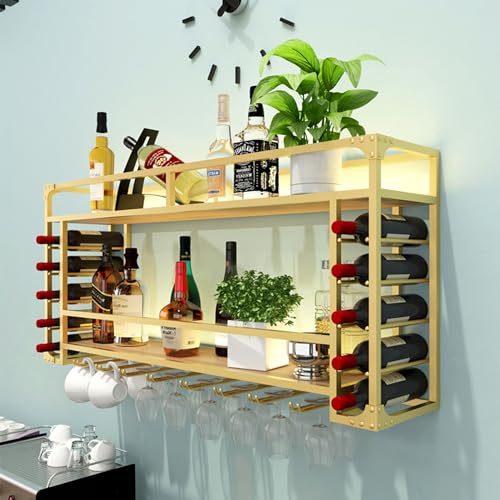 Étagère d'affichage pour bouteilles d'alcool au design épuré - 8