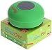 Shower-Mate s4 Waterproof Bluetooth Shower Speaker with ISSC Chipset and Hands-Free Speakerphone for All iOS and Android Devices - Green