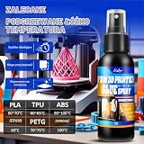 Klej do druku 3D – zaktualizowana wersja 200 ml, klej PLA, zapobiega uszkodzeniom na podgrzewanej płycie drukarskiej, klej w sprayu 3D do ABS, PLA, PETG, filamentów TPU na różnych płytach drukarskich