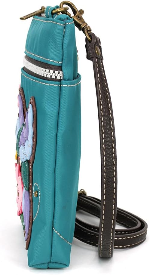 CHALA Crossbody RFID Cell Phone Purse - Women Nylon/Faux Leather Multicolor Handbag with Adjustable Strap Venture